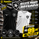 Kit 2 Regatas Masculinas Profit Malha Fria Anti-Suor Proteção Solar Botafogo