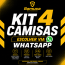 Kit 4 Camisas Masculinas Malha Fria Times Modelos Cores e Tamanhos Diferentes. Escolha no WhatsApp Após a Compra