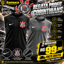 Kit 2 Regatas Masculinas Profit Malha Fria Anti-Suor Proteção Solar Corinthians