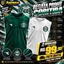 Kit 2 Regatas Masculinas Profit Malha Fria Anti-Suor Proteção Solar Coritiba
