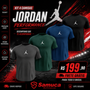 Kit 4 Camisas Masculinas TechFit Malha Fria Anti-Suor Proteção Solar Jordan
