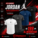 Kit 4 Camisas Masculinas TechFit Malha Fria Anti-Suor Proteção Solar Jordan