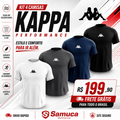 Kit 4 Camisas Masculinas TechFit Malha Fria Anti-Suor Proteção Solar Kappa