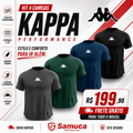 Kit 4 Camisas Masculinas TechFit Malha Fria Anti-Suor Proteção Solar Kappa