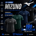 Kit 4 Camisas Masculinas TechFit Malha Fria Anti-Suor Proteção Solar Mizuno