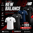 Kit 4 Camisas Masculinas TechFit Malha Fria Anti-Suor Proteção Solar New Balance