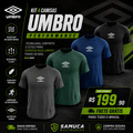 Kit 4 Camisas Masculinas TechFit Malha Fria Anti-Suor Proteção Solar Umbro