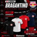 Kit 4 Camisas Masculinas TechFit Malha Fria Anti-Suor Proteção Solar Bragantino