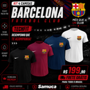 Kit 4 Camisas Masculinas TechFit Malha Fria Anti-Suor Proteção Solar Barcelona