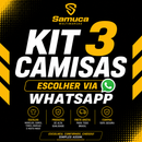 Kit 3 Camisas Masculinas Malha Fria Times Modelos Cores e Tamanhos Diferentes. Escolha no WhatsApp Após a Compra