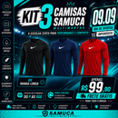PROMOÇÃO 09.09 Kit 3 Camisas UV50+ Masculinas Nike Malha Fria + Frete Grátis