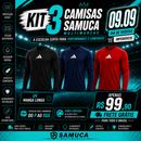 PROMOÇÃO 09.09 Kit 3 Camisas UV50+ Masculinas Adidas Malha Fria + Frete Grátis