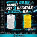 PROMOÇÃO 09.09 Kit 3 Camisas Regatas Masculinas Nike Malha Fria + Frete Grátis