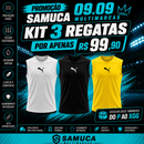 PROMOÇÃO 09.09 Kit 3 Camisas Regatas Masculinas Puma Malha Fria + Frete Grátis