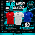 PROMOÇÃO 09.09 Kit 3 Camisas Techfit Masculinas Puma Malha Fria + Frete Grátis
