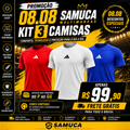 PROMOÇÃO 08.08 Kit 3 Camisas Techfit Masculinas Adidas Malha Fria + Frete Grátis