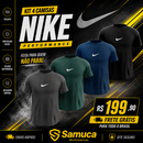 Kit 4 Camisas Masculinas TechFit Malha Fria Anti-Suor Proteção Solar Nike