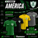 Kit 4 Camisas Masculinas TechFit Malha Fria Anti-Suor Proteção Solar América-MG