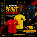 Kit 4 Camisas Masculinas TechFit Malha Fria Anti-Suor Proteção Solar Sport