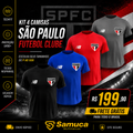 Kit 4 Camisas Masculinas TechFit Malha Fria Anti-Suor Proteção Solar São Paulo