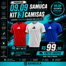 PROMOÇÃO 09.09 Kit 3 Camisas Techfit Masculinas Adidas Malha Fria + Frete Grátis