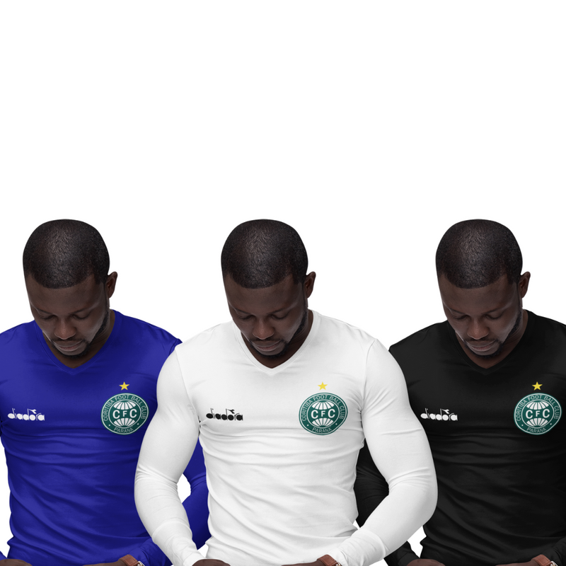Kit 3 Camisas Térmicas Masculinas Tecido Ice Malha Fria com Proteção UV Fator 50+ Coritiba