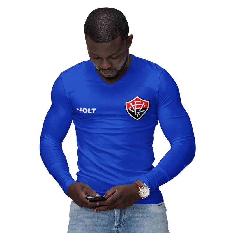 Camisa Manga Longa Térmica Masculina Tecido Ice Malha Fria com Proteção UV Fator 50+ Vitória