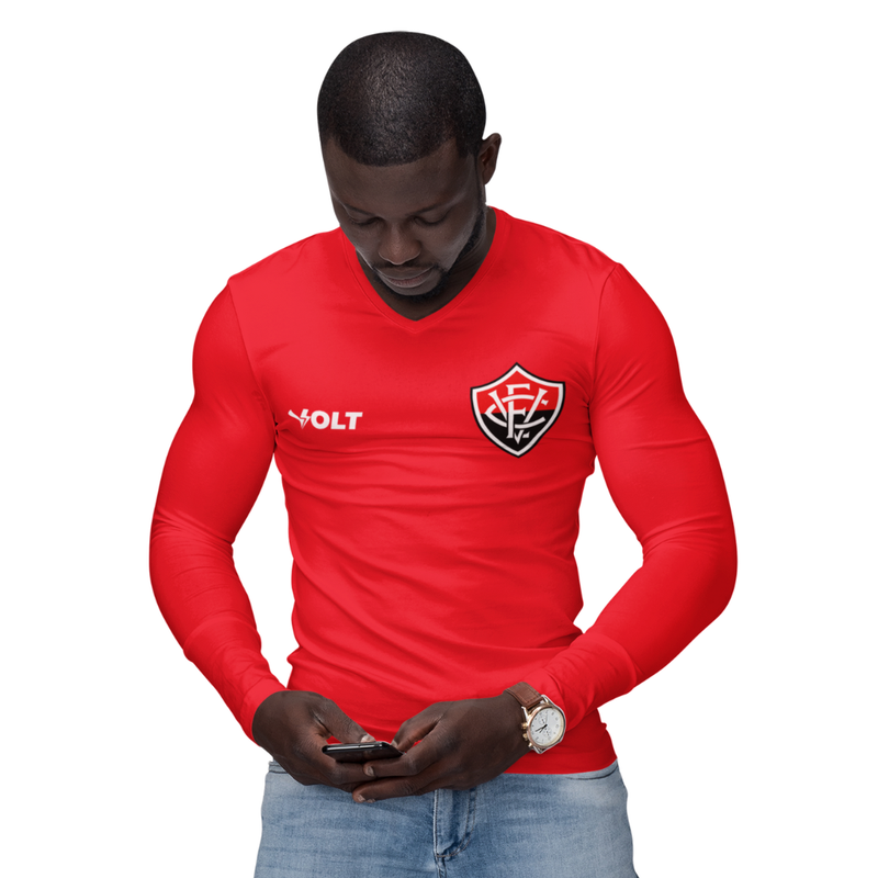 Camisa Manga Longa Térmica Masculina Tecido Ice Malha Fria com Proteção UV Fator 50+ Vitória