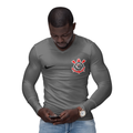 Camisa Manga Longa Térmica Masculina Tecido Ice Malha Fria com Proteção UV Fator 50+ Corinthians