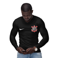Camisa Manga Longa Térmica Masculina Tecido Ice Malha Fria com Proteção UV Fator 50+ Corinthians