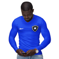 Camisa Manga Longa Térmica Masculina Tecido Ice Malha Fria com Proteção UV Fator 50+ Botafogo
