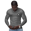 Camisa Manga Longa Térmica Masculina Tecido Ice Malha Fria com Proteção UV Fator 50+ Botafogo