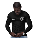 Camisa Manga Longa Térmica Masculina Tecido Ice Malha Fria com Proteção UV Fator 50+ Botafogo