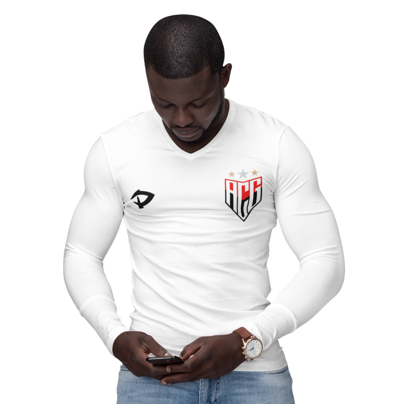 Camisa Manga Longa Térmica Masculina Tecido Ice Malha Fria com Proteção UV Fator 50+ Atlético GO