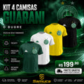 Kit 4 Camisas Masculinas TechFit Malha Fria Anti-Suor Proteção Solar Guarani