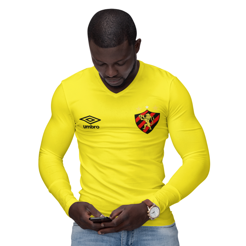 Camisa Manga Longa Térmica Masculina Tecido Ice Malha Fria com Proteção UV Fator 50+ Sport