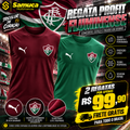Kit 2 Regatas Masculinas Profit Malha Fria Anti-Suor Proteção Solar Fluminense