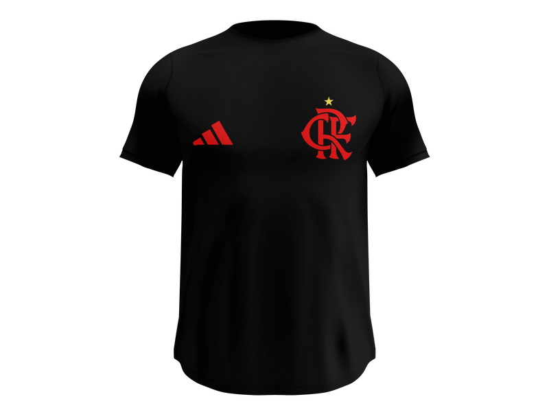 Camisa Masculina TechFit Malha Fria Anti-Suor Proteção Solar Mengão CRF