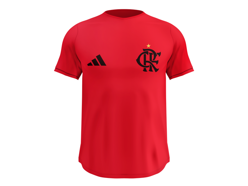 Camisa Masculina TechFit Malha Fria Anti-Suor Proteção Solar Mengão CRF