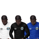 Kit 3 Camisas Térmicas Masculinas Tecido Ice Malha Fria com Proteção UV Fator 50+ Grêmio