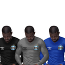 Kit 3 Camisas Térmicas Masculinas Tecido Ice Malha Fria com Proteção UV Fator 50+ Grêmio