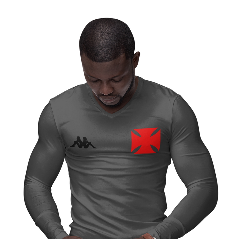 Kit 3 Camisas Térmicas Masculinas Tecido Ice Malha Fria com Proteção UV Fator 50+ Vasco Cruz de Cristo