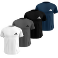 Kit 4 Camisas Masculinas TechFit Malha Fria Anti-Suor Proteção Solar Adidas + Frete Grátis