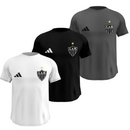 Kit 3 Camisas Masculinas TechFit Malha Fria Anti-Suor Proteção Solar Atlético Mg