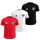 Kit 3 Camisas Masculinas TechFit Malha Fria Anti-Suor Proteção Solar São Paulo