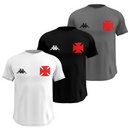 Kit 3 Camisas Masculinas TechFit Malha Fria Anti-Suor Proteção Solar Vasco Cruz