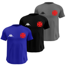 Kit 3 Camisas Masculinas TechFit Malha Fria Anti-Suor Proteção Solar Vasco Cruz