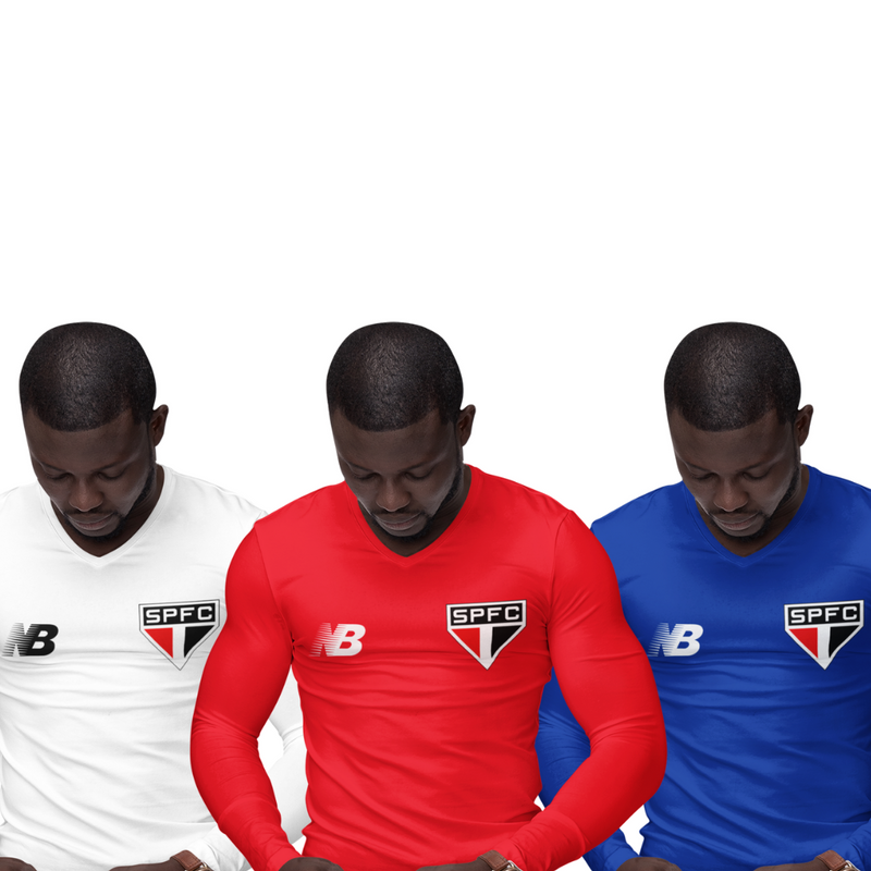 Kit 3 Camisas Térmicas Masculinas Tecido Ice Malha Fria com Proteção UV Fator 50+ São Paulo
