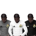 Kit 3 Camisas Térmicas Masculinas Tecido Ice Malha Fria com Proteção UV Fator 50+ Real Madrid
