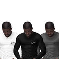 Kit 3 Camisas Térmicas Masculinas Tecido Ice Malha Fria com Proteção UV Fator 50+ Nike
